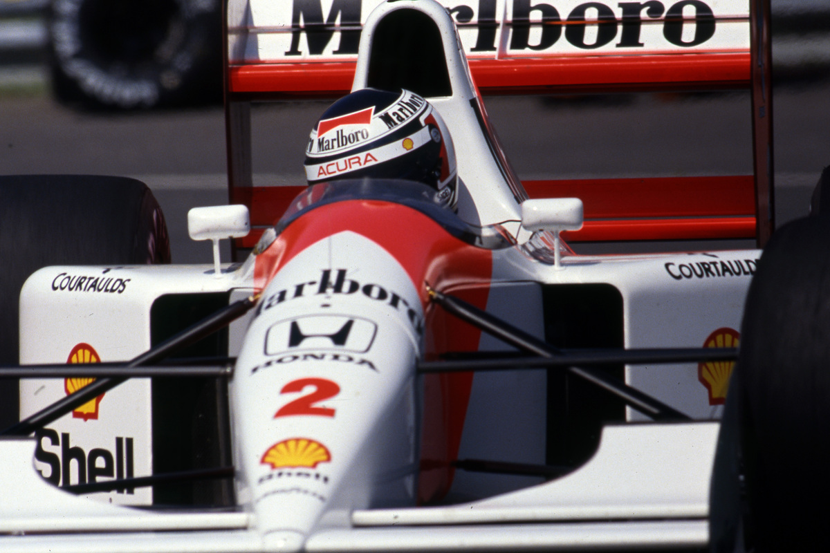 Gerhard Berger won in Adelaide in 1992 to give McLaren its 100th victory