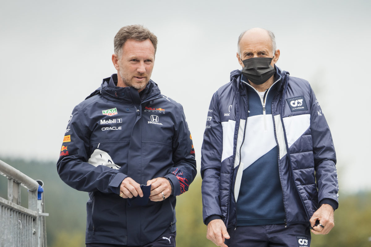 Christian Horner has been amused by recent rumours surrounding the sale of AlphaTauri