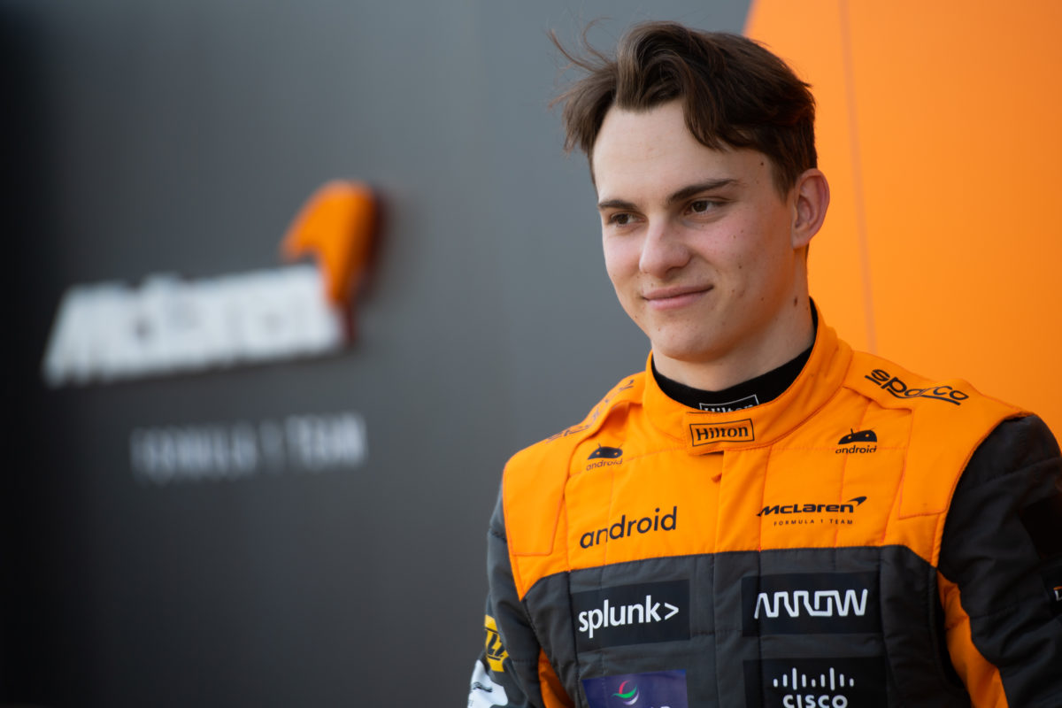 Oscar Piastri completed the morning running for McLaren at F1 pre-season testing