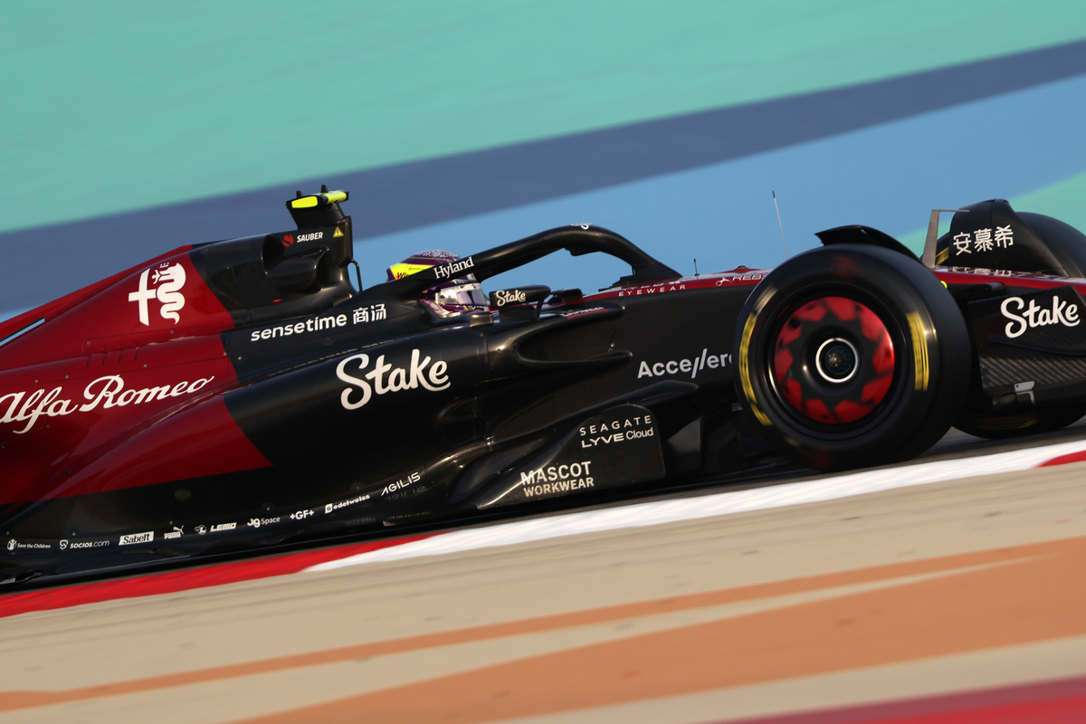 Zhou Guanyu was fastest in F1 pre-season testing on Friday for Alfa Romeo Sauber