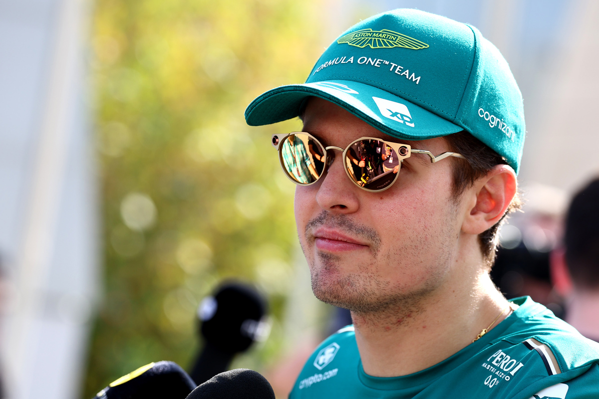 Felipe Drugovich will drive for Aston Martin during FP1 at the Italian GP. Image: XPB Images
