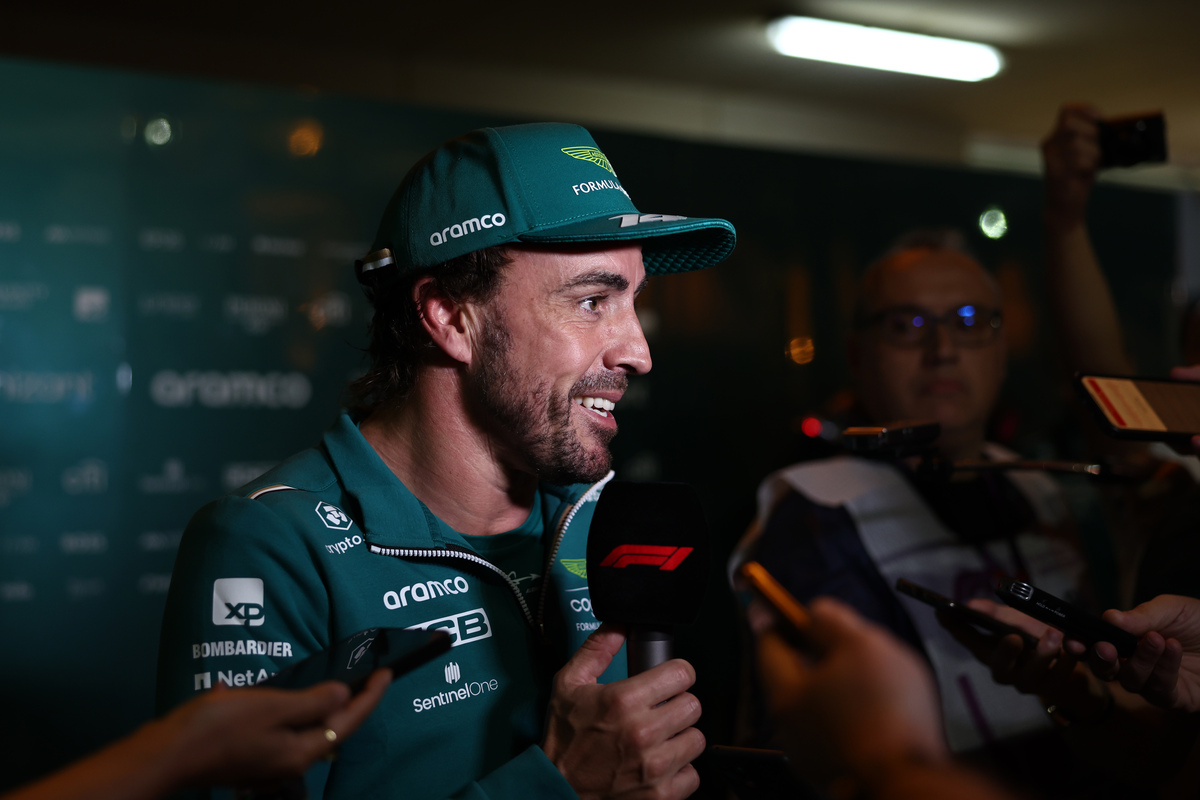 Fernando Alonso qualified fifth for Aston Martin in Bahrain