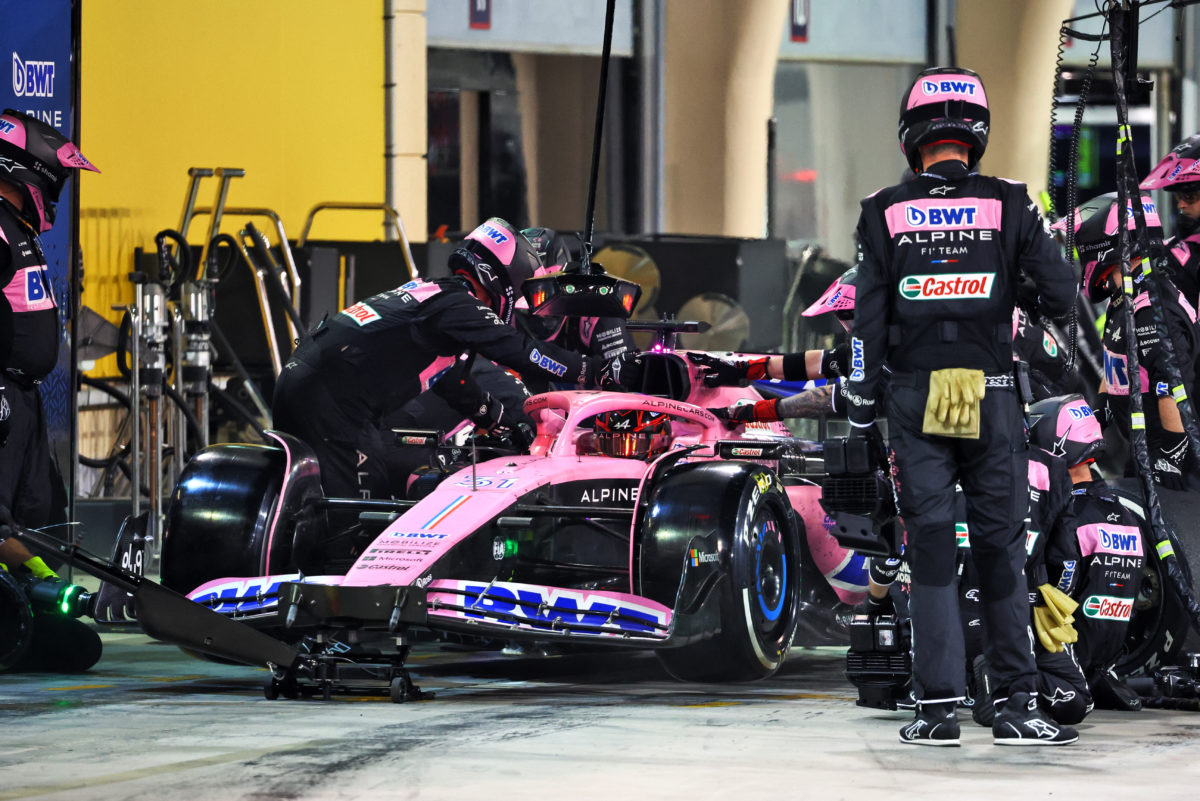 Alpine encountered operational issues during the Bahrain GP when Esteban Ocon pitted