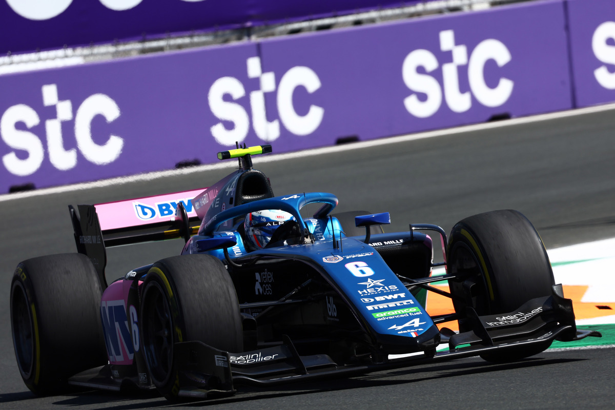 Victor Martins took pole the F2 Feature race in Saudi Arabia