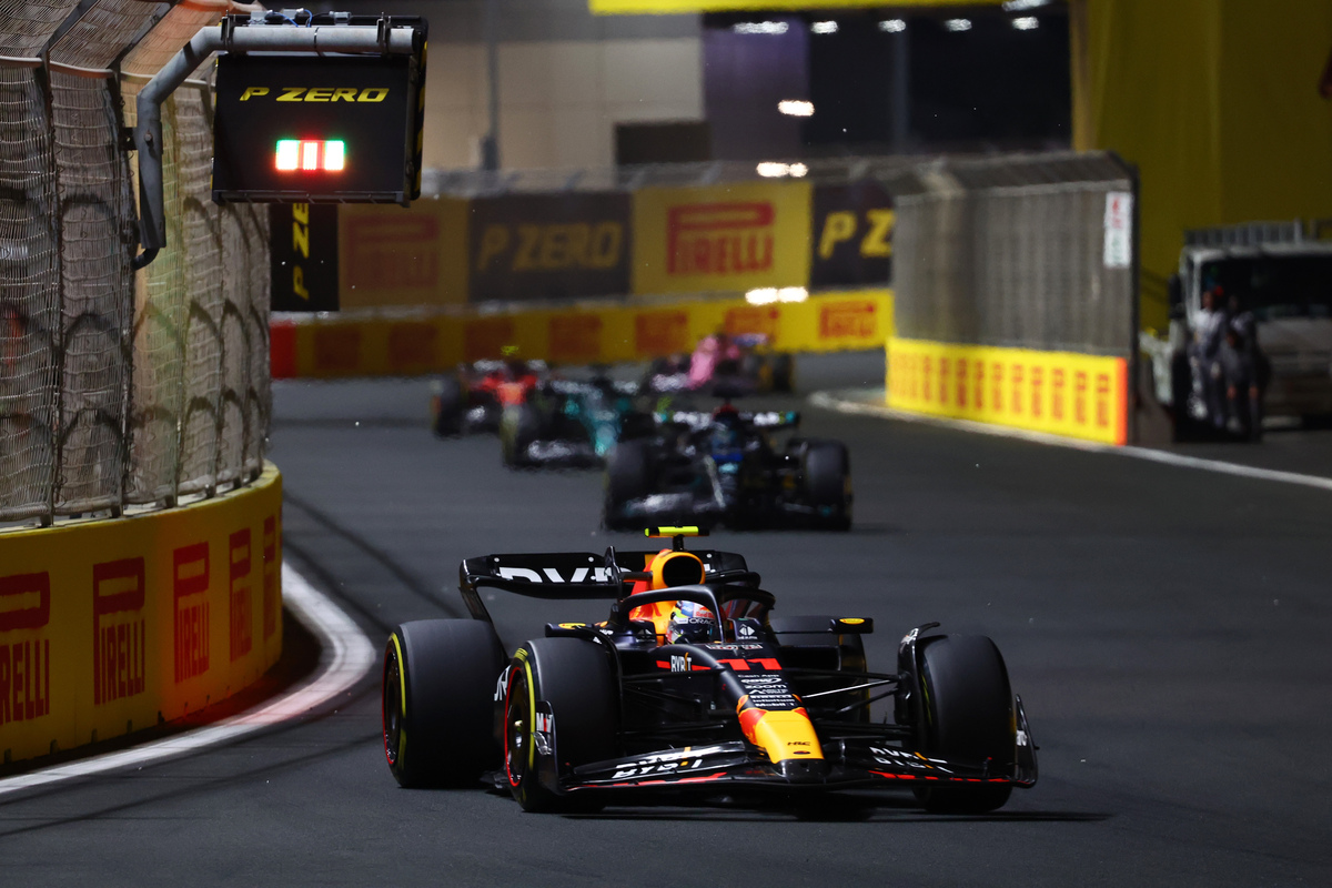 Sergio Perez won the Saudi Arabian Grand Prix in another Red Bull one-two