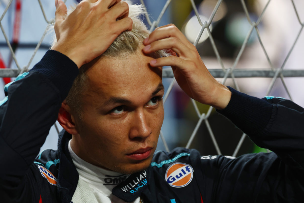 Alex Albon was forced to retire from the Saudi Arabian GP with a brake failure on his Williams