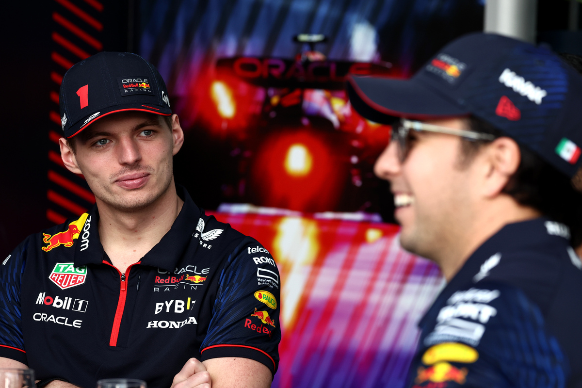 Max Verstappen and Sergio Perez are team-mates and title rivals