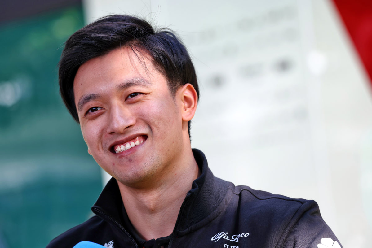 Zhou Guanyu had an emotional visit to the Alfa Romeo factory in Naples