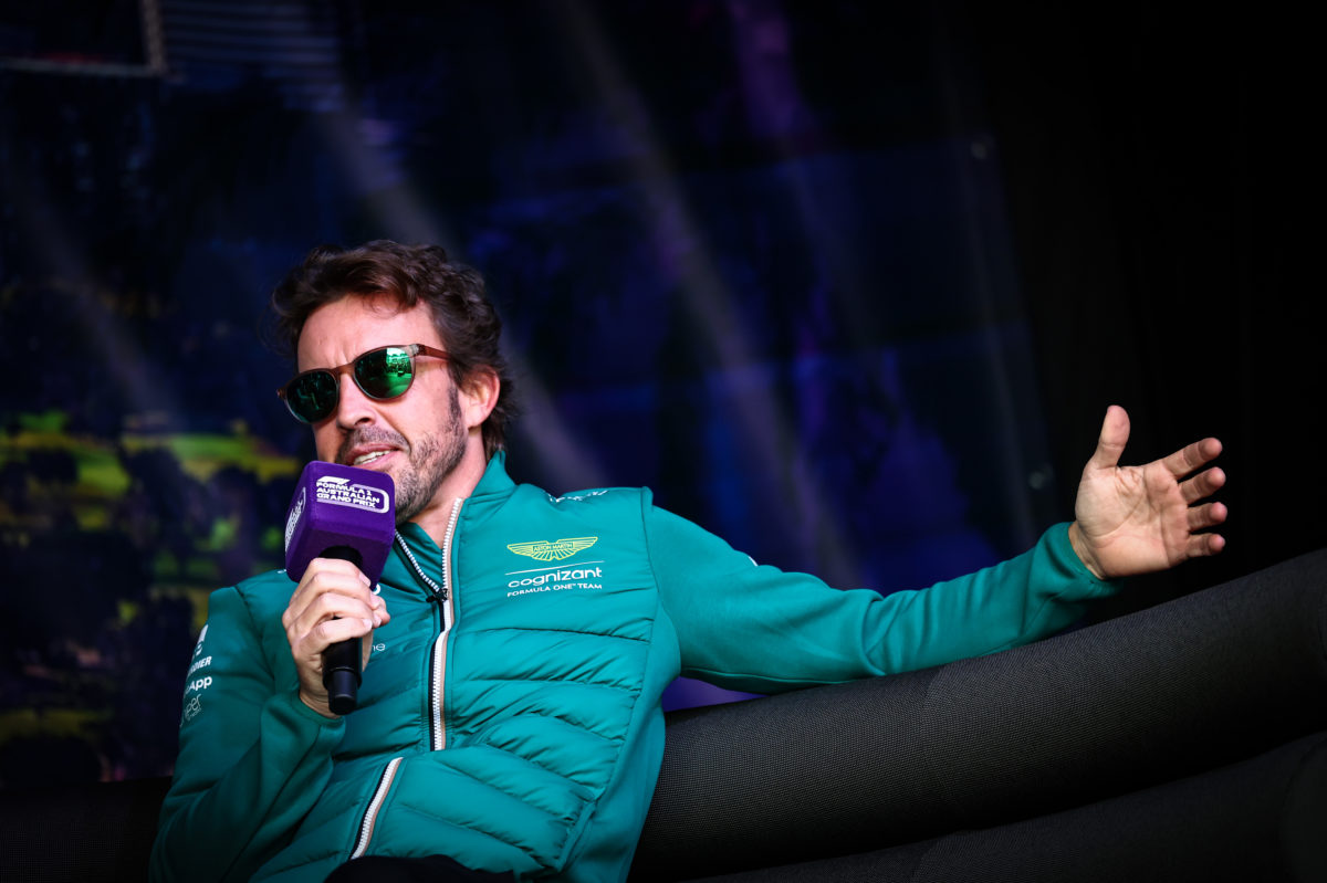 Aston Martin has chanted the name of Fernando Alonso after each of his two podiums so far this year