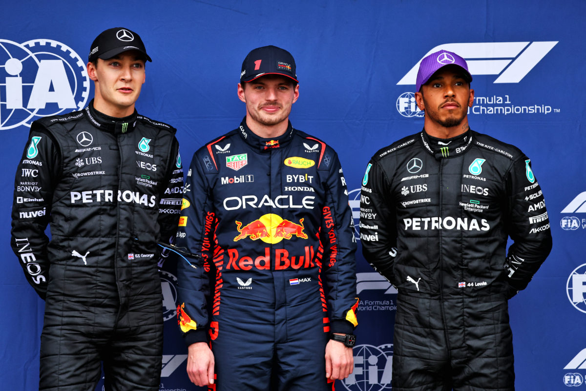 Max Verstappen was left surprised at seeing Mercedes duo George Russell and Lewis Hamilton alongside him after Australian GP qualifying