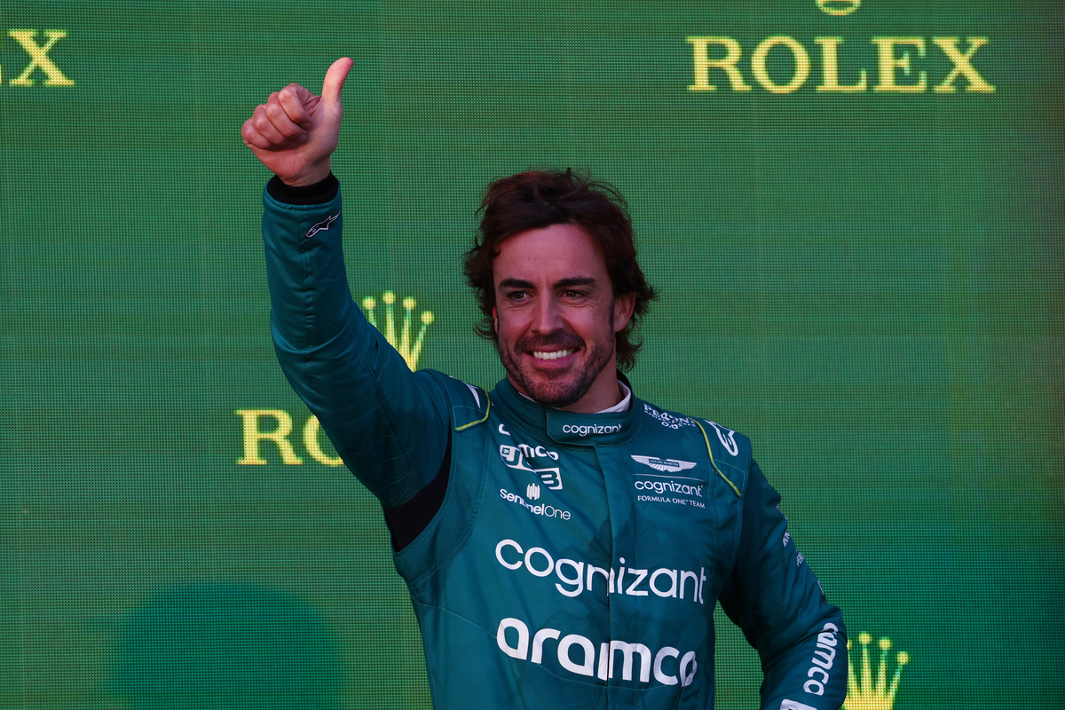Fernando Alonso has scored three podiums for Aston Martin in three races
