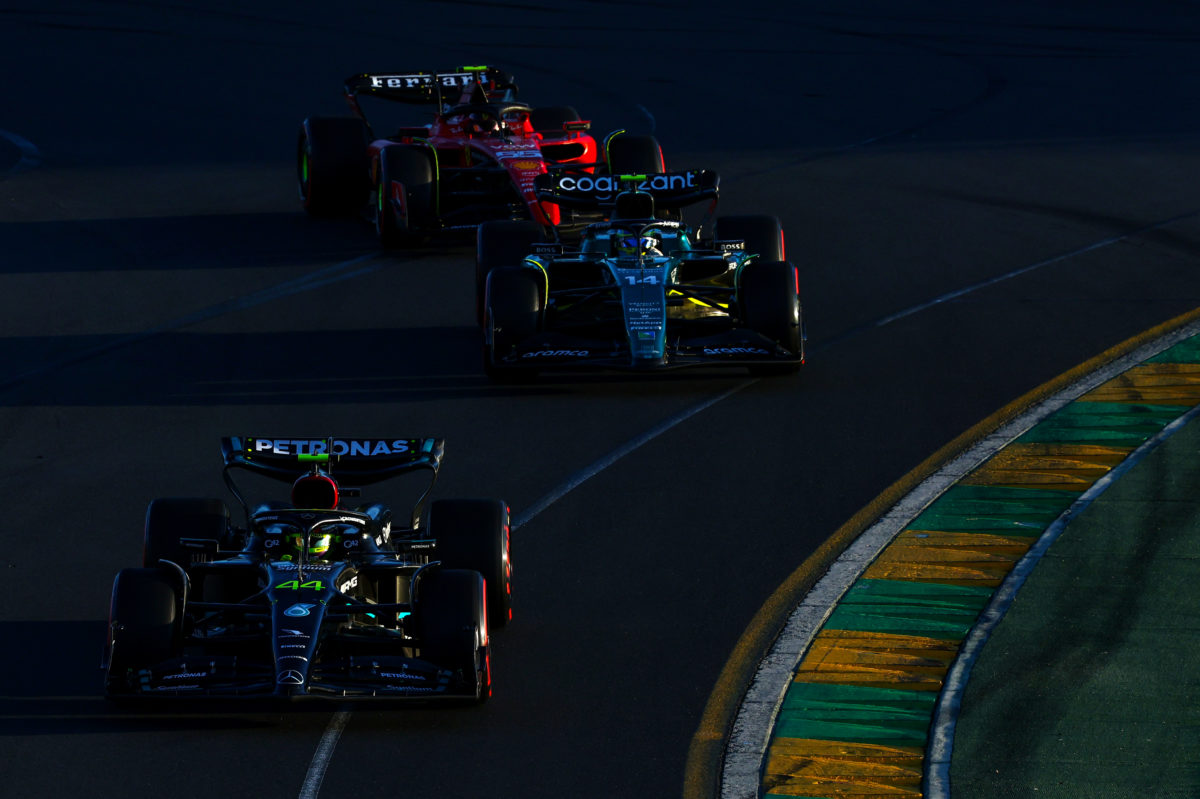 The margins are apparently "very, very close" in the battle between Aston Martin, Mercedes and Ferrari this season