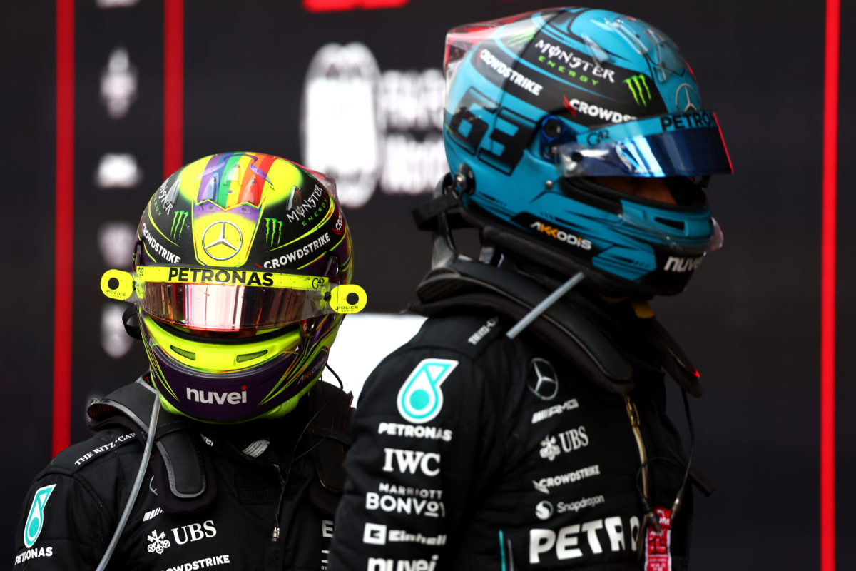 Lewis Hamilton and George Russell salvaged their Miami GP weekend, and enjoyed beating Ferrari