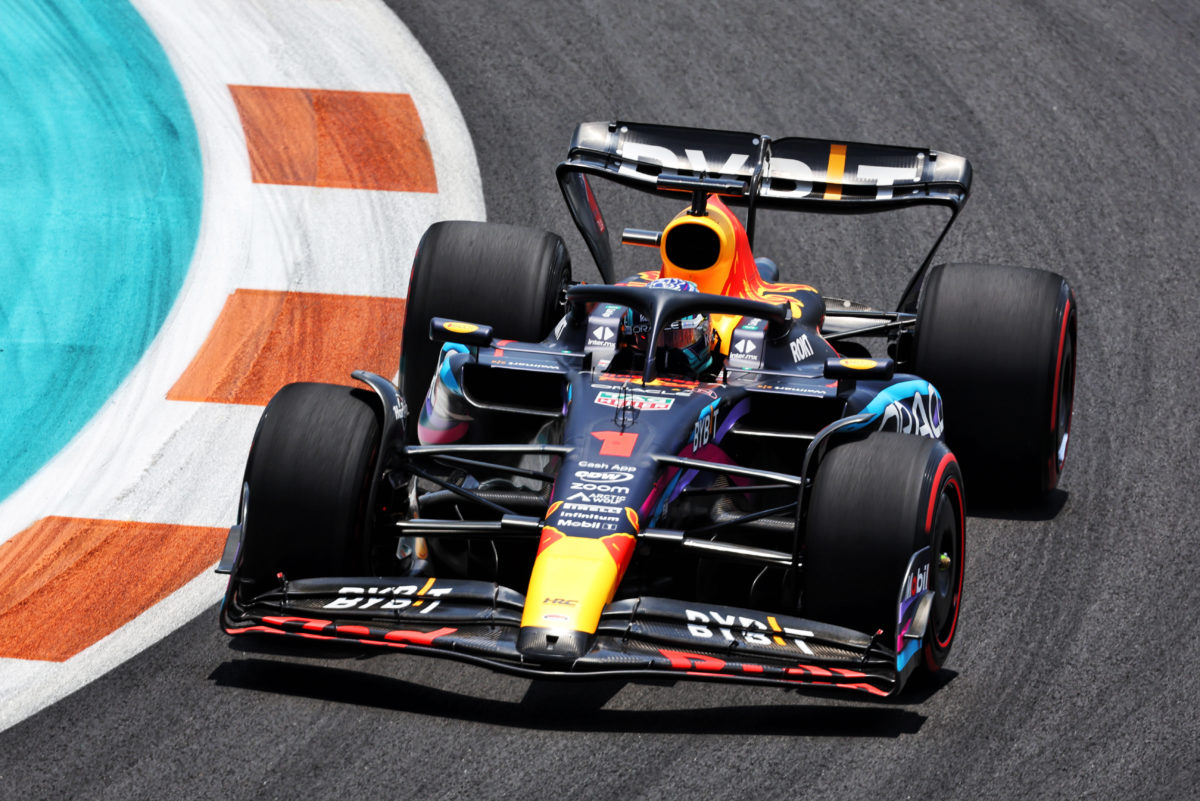 Max Verstappen was in total control of final practice for the Miami GP