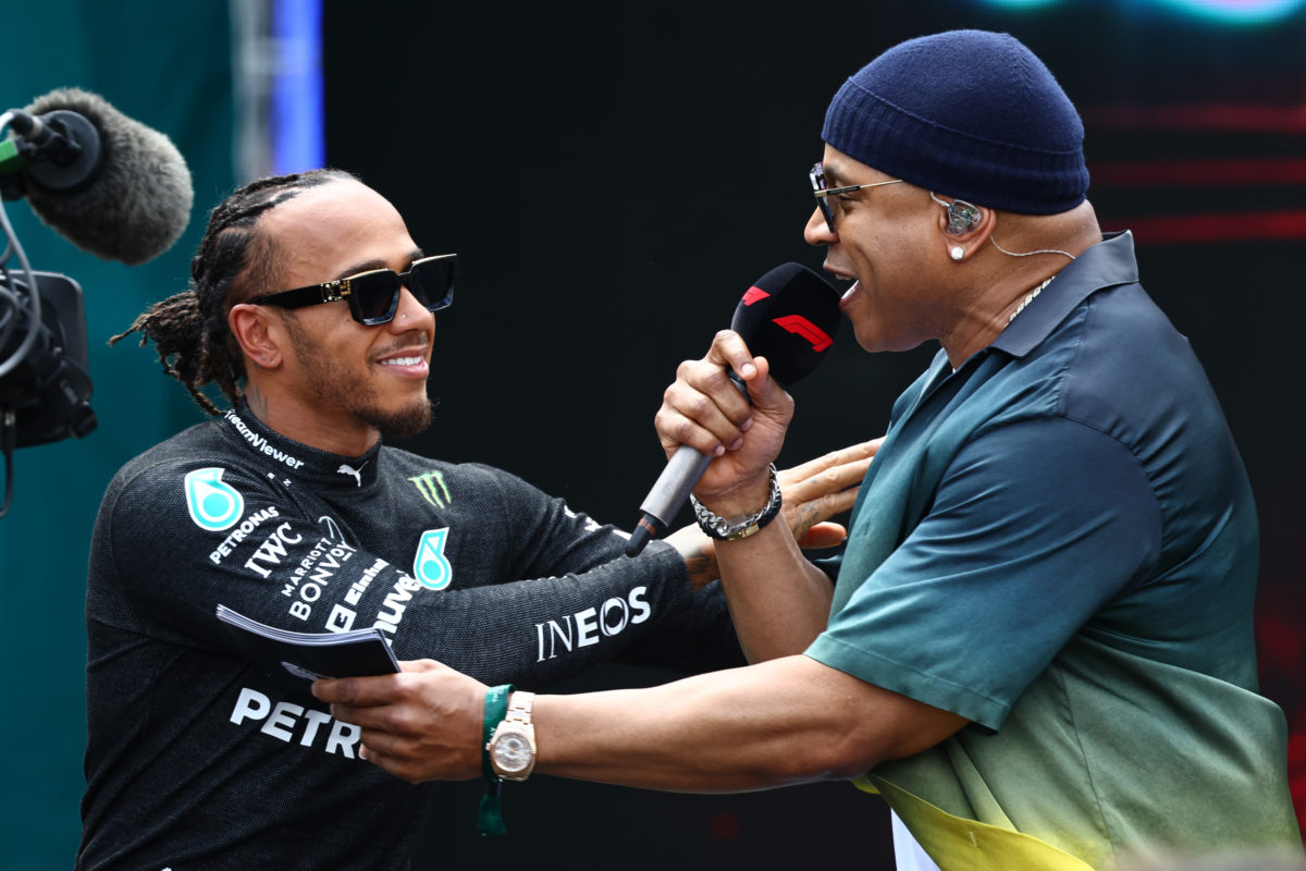 Lewis Hamilton was a fan of the pre-race Miami GP show presented by American rapper LL Cool J