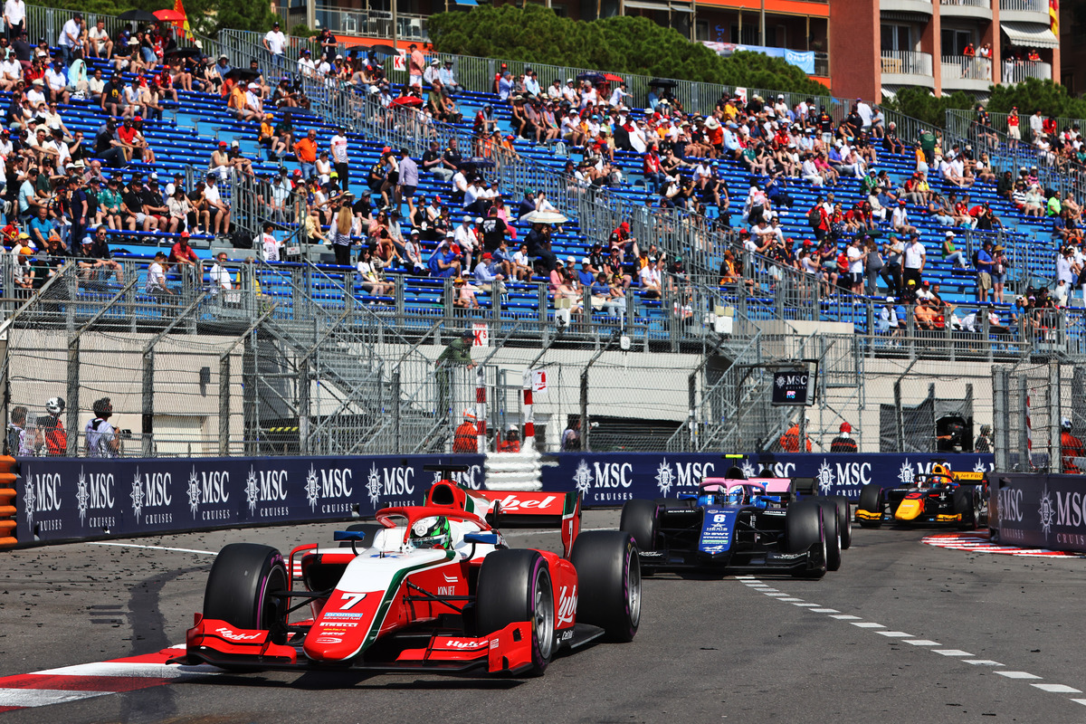 Frederik Vesti won the F2 Feature race in Monaco