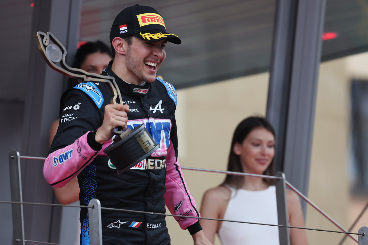 Esteban Ocon finished third in Monaco, his first podium since 2021