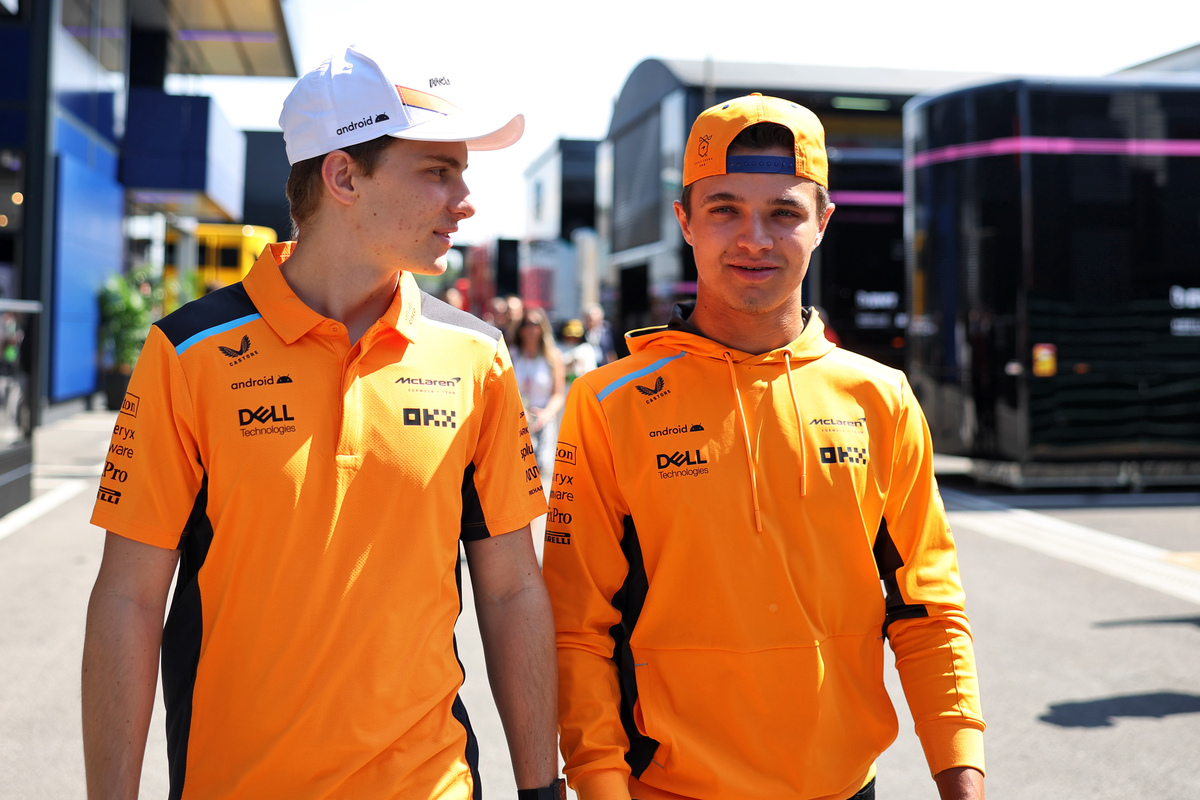 Lando Norris has offered high praise to team-mate Oscar Piastri