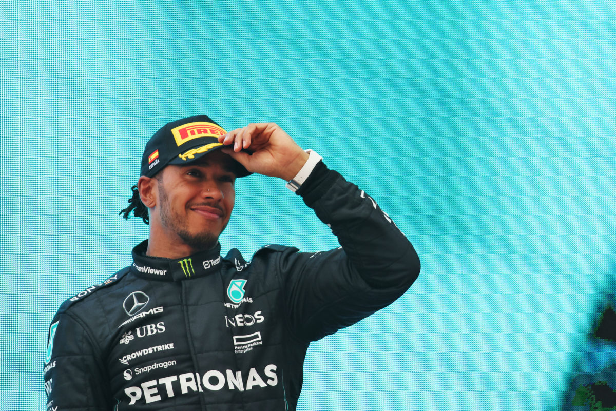 Lewis Hamilton is to race on in F1 into his 40s after again extending his contract with Mercedes