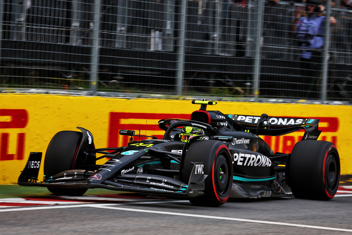 Lewis Hamilton headed a Mercedes one-two in an extended second practice session in Canada