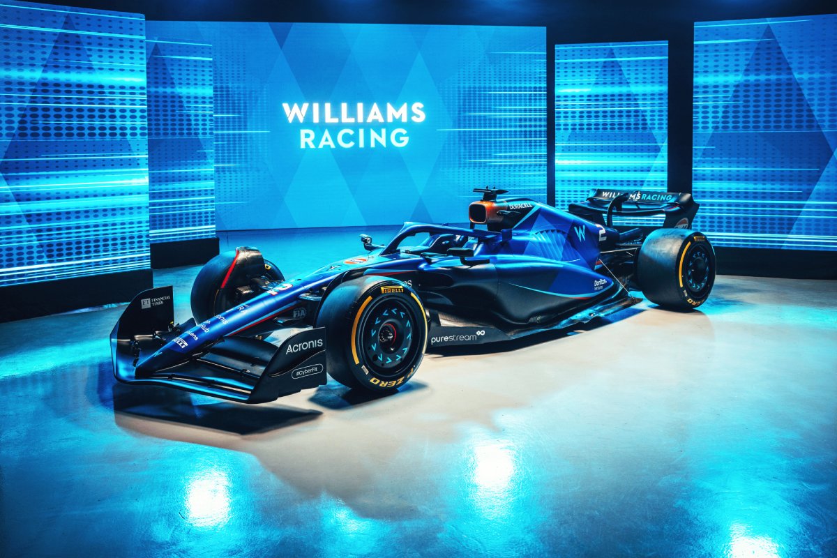 The 2023 Williams Racing FW45 F1 car