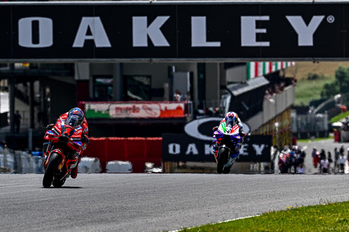 Francesco Bagnaia (#1) dominated the Italy MotoGP weekend. Picture: MotoGP.com