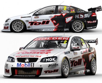 Artwork of the Toll Holden Racing Team