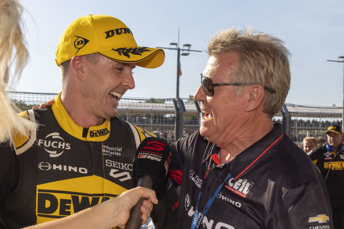 Charlie Schwerkolt (right) with Mark Winterbottom. Image: Supplied