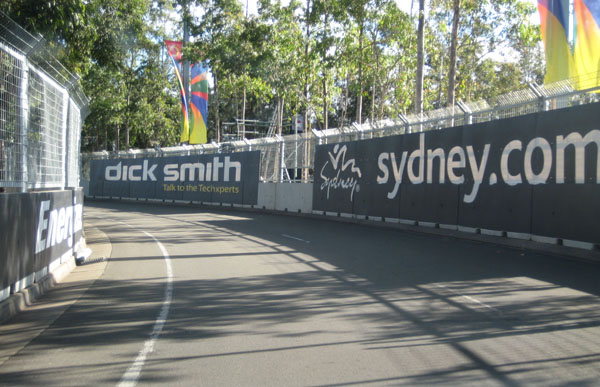 Once the cars leave the XXXX Gold Chicane it