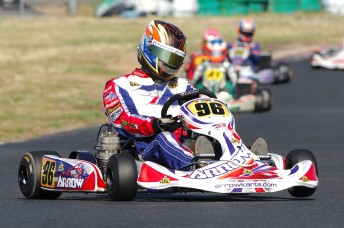 David Sera on his way to victory in Formula 100 Light. Pic: photowagon.com.au
