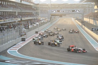 The final round of the 2009 F1 season, above, will look a lot different to the start of the 2010 title