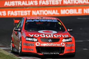 Jamie Whincup has set the fastest time in the final practice