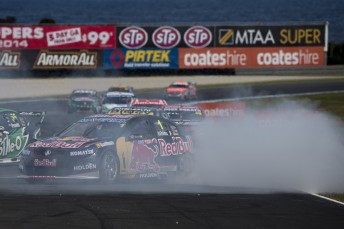 Jamie Whincup of Red Bull Racing Australia during the Sargent Security Phillip Island 360