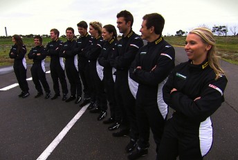 The 10 contestants in the Shannons Supercar Showdown
