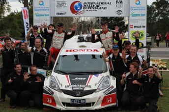 Evans makes it 10 in a row and 10 from 10 for Honda in Queensland