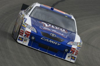 The #47 JTG Daugherty Racing Camry of Marcos Ambrose in Texas