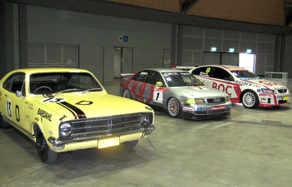 Some very different cars on display in the V8 Superdome