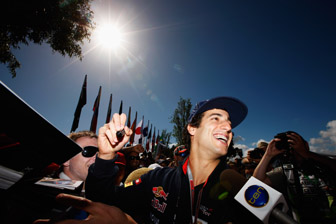 Daniel Ricciardo at the Australian Grand Prix