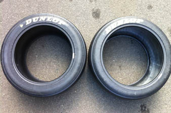 The 17 and 18 inch Dunlop V8 Supercars tyres