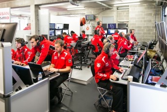 Nissan have a team over 100 people working on the three-car Le Mans program this weekend