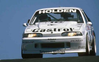 The VL Commodore which the HRT raced to Bathurst 1000 victory in the squad