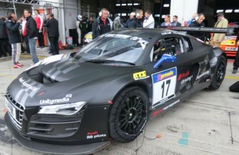 The #17 Audi sustained significant damage in the crash