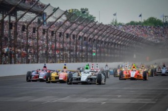 The IndyCar field starts the Indianapolis 500 at the weekend