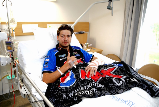 Chaz Mostert is recovering in Orange Hospital. pic: Tim Hunter