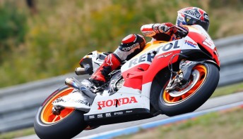Marc Márquez continued his outstanding rookie season at Brno