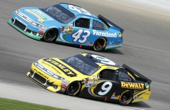 thumb Ambrose and Almirola battle it out on track