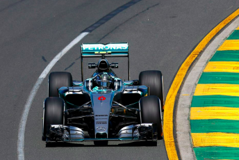 Nico Rosberg set the quickest time in opening practice at Albert Park