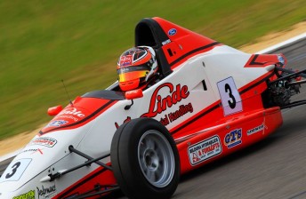 Cameron Waters emerged fastest in the Formula Fords