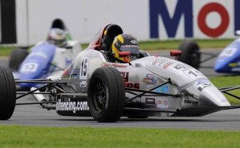 Chaz Mosert won the opening race of the Australian Formula Ford Championship at Albert Park