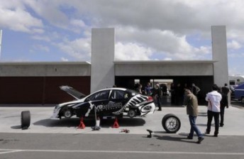 The V8 SuperTourer prototype testing pre-season
